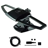 GE UltraPro Black Stealth Mobile TV Antenna, Perfect for Tailgating and Camping, Indoor, Outdoor, Attic, Long Range Antenna, Digital, HDTV Antenna, 4K 1080P VHF UHF, 6 ft Coaxial Cable, 34140, Small