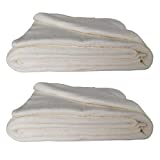 2PCS 36x 45 Inch 100% Natural Cotton Quilt Batting for Quilting Fabric Sewing Craft