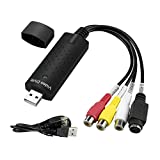 Little World The VHS to Digital Converter - USB 2.0 Audio/Video Converter, Video Capture Card VHS Box VHS VCR TV to Digital Converter Windows 2000/Win Xp/ Win Vista /Win 7/Win 8/ Win 10/ Win 11/ Mac