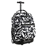 J World New York Sundance Rolling Backpack Girl Boy Roller Bookbag, Camo, 20 X 13 X 9 (H X W X D)