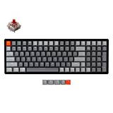 Keychron K4 Wireless Bluetooth/USB Wired Gaming Mechanical Keyboard, Compact 100 Keys RGB LED Backlit Gateron G Pro Red Switch N-Key Rollover, Aluminum Frame for Mac Windows, Version 2