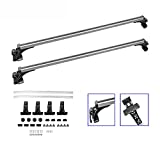 MOSTPLUS 48 inch Universal Roof Rack Cross Bar 3 Clamps with Anti-Theft Design Compatible with Mitsubishi Mazada Toyota