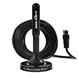 Magic Stick TV Antenna for Smart TV - MS-45MAX Multi-Directional TV Antenna - Clear TV Antenna as seen on TV - 4k 1080p HD TV Antennas (High Definition) - Omnidirectional Indoor TV Antenna - Black