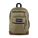 JanSport Cool Student 15-Inch Laptop Backpack - Classic School Bag, One Size, Army Green Letterman Poly