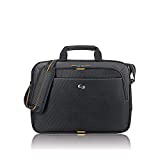 Solo New York Ace Slim Brief Laptop Briefcase Orange, Black