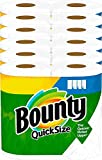 Bounty Quick-Size Paper Towels, White, 12 Family Rolls = 30 Regular Rolls