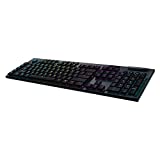 Logitech G915 LIGHTSPEED RGB Mechanical Gaming Keyboard, Low Profile GL Tactile Key Switch, LIGHTSYNC RGB, Advanced LIGHTSPEED Wireless and Bluetooth Support - Tactile