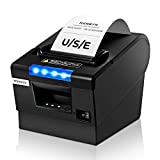 MUNBYN Receipt Printer P068, 3 1/8' 80mm Direct Thermal Printer, POS Printer with Auto Cutter - Receipt Printer with USB Serial Ethernet Windows Driver ESC/POS Support Cash Drawer