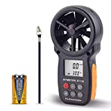 BTMETER BT-100 Handheld Anemometer, Digital Wind Speed CFM Meter Gauge Air Flow Velocity Tester for HVAC Shooting Drone, Wind Chill, 14℉-113℉ Wind Temperature