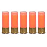 ST Action Pro Pro Pack Of 5 Inert 12 GA 12GA Gauge Shotgun Orange Safety Trainer Cartridge Dummy Ammunition Ammo Shell Rounds with Brass Case
