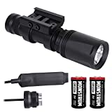 Monstrum FP 400 Lumens Weapon Light with Remote Pressure Switch and Picatinny Rail Mount | Black