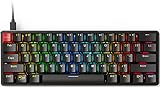Glorious Custom Gaming Keyboard - GMMK 60% Percent Compact - USB C Wired Mechanical Keyboard - RGB Hot Swappable Switches & Keycaps - Black Metal Top Plate