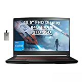2021 MSI GF63 Thin Gaming 15.6' FHD Laptop Computer, Intel Core i5-10300H (Beats i7-9750H), 64GB RAM, 2TB PCIe SSD, Backlit Keyboard, GeForce GTX 1650 MaxQ, HD Webcam, Win 10, Black, 32GB USB Card