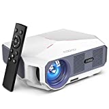 COOAU Portable Outdoor Movie Projectors 5500 Lumens 1080P Supported Home Theater Projector Daytime Indoor Video Projector Compatible TV Stick/Smartphone/Laptop/DVD Player/PS4