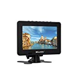 Milanix 7” Rechargeable Small Portable TV with LCD Widescreen Display, 2-Way Stand, Digital Tuner, and High-Power Antenna for Camping, Car Travel, and RV, USB and SD Card Slot, FM Radio, AV Input