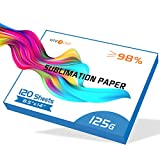 HTVRONT Sublimation Paper 8.5x14 Inch - 120 Sheets Easy to Transfer Sublimation Paper for T-shirts, Tumblers, Mugs (8.5x14)