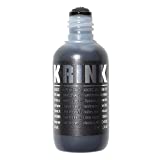 Krink K-60 Black Paint Marker - Vibrant and Opaque Fine Art Graffiti Markers for Canvas Metal Glass Paper and More - Alcohol-Based Permanent Graffiti Mop Krink Paint Marker for Lasting Tags