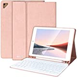 iPad Keyboard Case 9.7 for iPad 2018 6th Gen, iPad Pro 9.7' 2017 5th Gen, iPad Air 2/Air, Wireless Detachable Keyboard, Multiple Angle Stand Honeycomb Cover with Pencil Holder