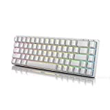 Durgod Hades 68 RGB Mechanical Gaming Keyboard | 65% Layout | USB C Wired | Doubleshot PBT Keycaps | Cherry Profile | NKRO Rollover | Windows & Mac | Aluminium Chassis| Cherry MX Brown, White