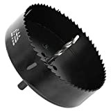 6 Inch 152mm Hole Saw Blade for 1/2' Electric Drills, with Hex Shank Arbor,HSS Bi-Metal Holesaw Drill Bits Cut Smooth and Fast in Wood,Plastic, Drywall, Thin Metal