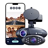 Nexar Pro Dual Dash Cam - HD Front Dash Cam and Interior Car Security Camera - Nexar Dash Cam Front and Cabin - Dual Dash Cam Parking Mode and WiFi - Dash Cams for Cars - Dash Cam for Truckers 32GB
