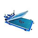 TECHTONGDA 3D Screen Printing Machine Micro-Registration Silk Screen Printing Press for PCB Metal Plate Glass Single Color Screen Printer 23.5x17.5 Inch