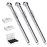 ETENWOLF Pencil Tire Pressure Gauge 10-50PSI, 10-85PSI, 20-120PSI with 24 Tire Caps, Calibrated to ANSI B40.1 Grade B(2%), Stainless Steel Body, for Cars, Pickups, RVs, Bicycles