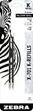 Zebra Pen X-701 Stainless Steel Ballpoint Pen Refill, Fine Point, 0.7mm, Black Ink, 2-Pack