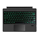Gokruibsr Microsoft Surface Pro Type Cover,Ultra-Slim Portable Bluetooth Wireless Keyboard with Touchpad for Surface Pro 3/4/5/6/7 Built-in Rechargeable Battery