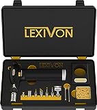 LEXIVON Butane Torch Multi-Function Kit | Premium Self-Igniting Soldering Station with Adjustable Flame | Pro Grade 125-Watt Equivalent (LX-771)…