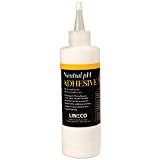 Lineco Neutral pH Adhesive, Acid-Free PVA Formula Water Soluble Dries Clear and Quick Flexible When Dried. 8 Ounces. Ideal For Book Binding and Other Paper Projects. White