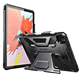SUPCASE Unicorn Beetle Series Case for iPad Pro 12.9 inch (2022/2021), with Built-in Apple Pencil Holder Full-Body Kickstand Rugged Protective Case for iPad Pro 12.9 6th/5th Gen (Black)