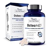 1MD Nutrition OsteoMD for Comprehensive Bone Support - Calcium Supplement for Women and Men - Promote Bone Density w/Calcium with Vitamin D - Calcium Hydroxyapatite w/Vitamin D3 & K2-90 Capsules