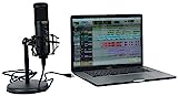 Rockville Solo-Cast Pro 24 bit 192Khz USB Computer Microphone Youtube Zoom Podcasting Gaming Skype Twitch Streaming Home Studio Recording Laptop Desktop Mic w/ Headphone Out+Desk Stand+Pop Filter