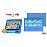Fire HD 10 Kids Tablet, 10.1' HD 32GB (Sky Blue) + Kids Bluetooth Keyboard