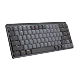 Logitech MX Mechanical Mini Wireless Illuminated Keyboard, Tactile Quiet Switches, Backlit, Bluetooth, USB-C, macOS, Windows, Linux, iOS, Android, Metal