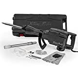 XtremepowerUS 61103 Jack Hammer w/Point & Chisel Bits Electric 2200W Demolition Construction Concrete Breaker Punch Drill
