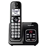 Panasonic Expandable Cordless Phone System with Call Block and Answering Machine - 1 Cordless Handsets - KX-TGD630M (Metallic Black)