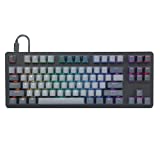 Drop CTRL Mechanical Keyboard — Tenkeyless TKL (87 Key) Gaming Keyboard, Hot-Swap Switches, Programmable Macros, RGB LED Backlighting, USB-C, Doubleshot PBT, Aluminum Frame (Cherry MX Brown, Black)