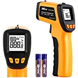Infrared Thermometer Gun -58°F to 788°F, Laser Temperature Gun with Adjustable Emissivity, Non Contact Laser Thermometer for Cooking/BBQ/Pizza Oven/Grill & Engine - Heat Temperature Gun