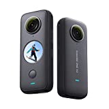 insta360 ONE X2 360 Degree Waterproof Action Camera, 5.7K 360, Stabilization, Touch Screen, AI Editing, Live Streaming, Webcam, Voice Control