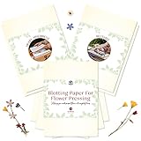 Blotting Paper for Flower Press by Berstuk® • Large A4 Flower Press Paper • Highly Absorbent and Reusable Herbarium Paper • Pack of 10 Blotter Paper Sheets