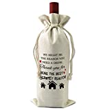Realtor Gift Wine Bag, Real Estate Agent Gifts, Housewarming New Homeowner Thank You Gift for Realtor, Thank You for Being The Best Therapist Realtor