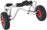 Kayak Cart – Canoe Dolly with Airless Tires, Aluminum Frame, and 140LB Capacity for Transporting Jon Boats, Paddleboards, SUP by RAD Sportz (White), Silver
