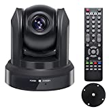 HCSTVCON PTZ Camera 10X Optical Zoom USB Video Conference Camera Full HD 1080P Webcams Wide-Angle Broadcast Camera for Meeting Live Streaming Church Education