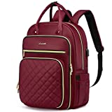 LOVEVOOK Laptop Backpack for Women, Water Resistant Travel Work Backpacks Purse Stylish College Bookbag Business Teacher Nurse Computer Bag with USB Charging Port, Fits 15.6' Laptop