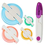 Zhaoyao Pompom Makers 4 Size Pom Poms Maker Tool Set DIY Fluff Ball Weaver for DIY Wool Yarn Knitting Craft Project with Cutter Scissors
