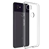 for Google Pixel 2 XL Clear Case Slim Thin Silicone Soft Skin Phone Cases Flexible TPU Lightweight Gel Rubber Anti-Scratches Shock Absorption Protective Cases Cover for Pixel 2 XL, Crystal Clear