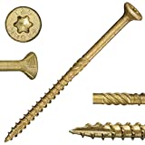 #9 x 3' Saberdrive Tan XL1500 Coated Exterior Star Drive Multi-Purpose Deck Screws 1 LB, Approx. 73 Pieces
