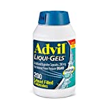 Advil Liqui-Gels minis Pain Reliever and Fever Reducer, Pain Medicine for Adults with Ibuprofen 200mg for Pain Relief - 200 Liquid Filled Capsules